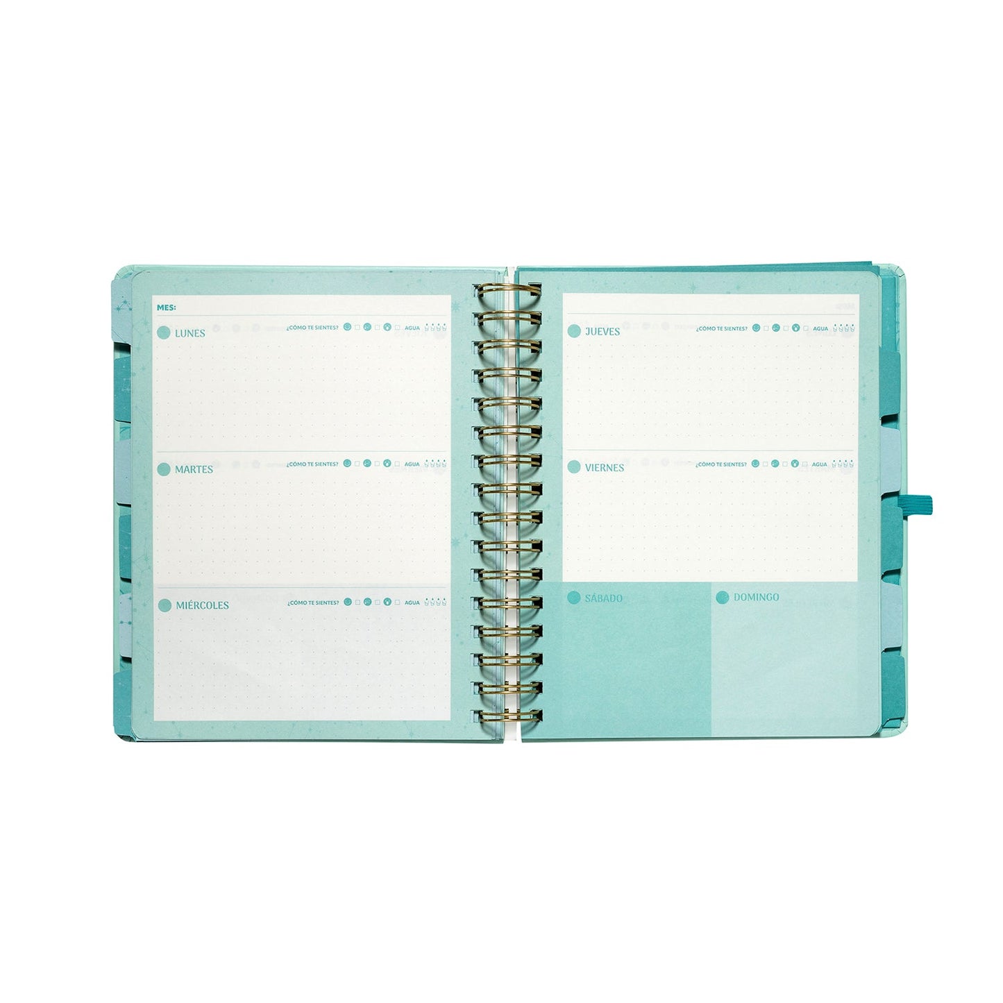 Planner 12 Meses Artel Espiral Con Separador Diseño Cósmico