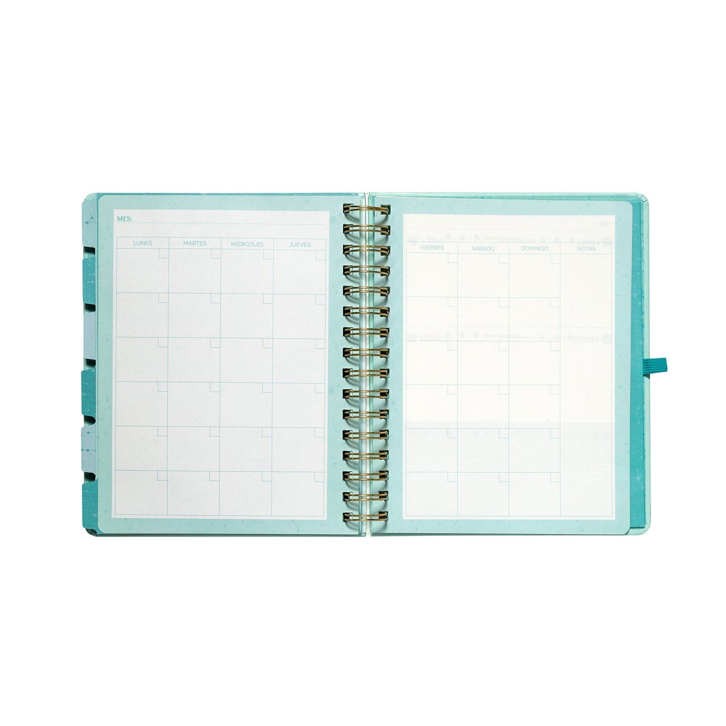 Planner 12 Meses Artel Espiral Con Separador Diseño Cósmico