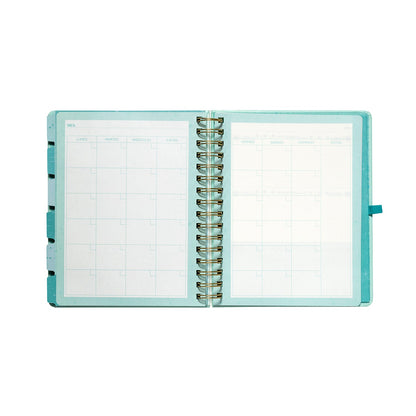 Planner 12 Meses Artel Espiral Con Separador Diseño Cósmico