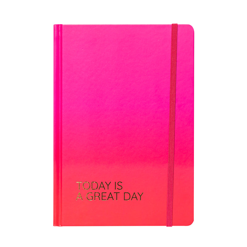Planner 12 Meses Artel Empastado Diseño Rosa Degrade