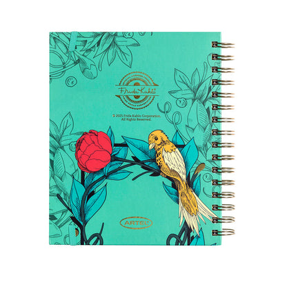 Planner 12 Meses Artel Espiral Con Separadores Diseño Frida Kahlo