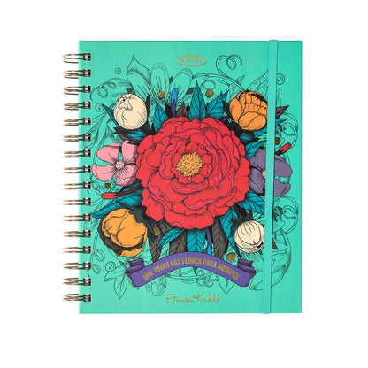 Planner 12 Meses Artel Espiral Con Separadores Diseño Frida Kahlo