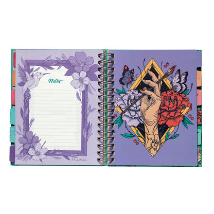 Planner 12 Meses Artel Espiral Con Separadores Diseño Frida Kahlo