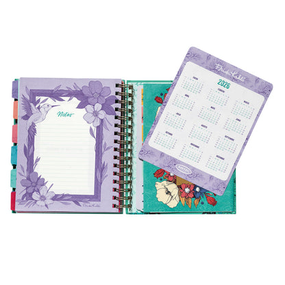 Planner 12 Meses Artel Espiral Con Separadores Diseño Frida Kahlo