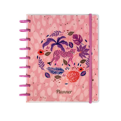 Planner 12 Meses Artel Discos Diseño Animal Pink