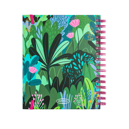 Planner 12 Meses Artel Espiral Con Separador Diseño Dani Blanq Selva