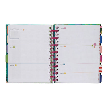 Planner 12 Meses Artel Espiral Con Separador Diseño Dani Blanq Selva