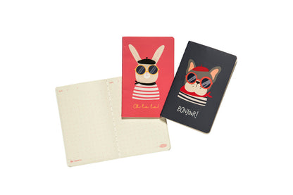 Set Libretas Artel 3 Unidades A6 Diseño Mascotas