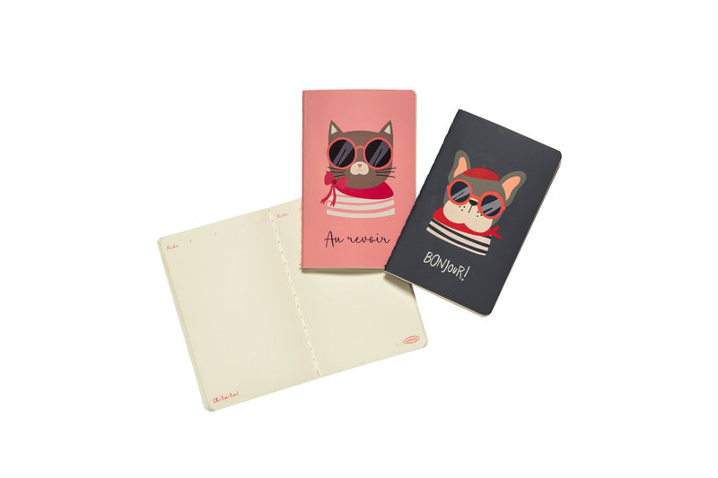 Set Libretas Artel 3 Unidades A6 Diseño Mascotas