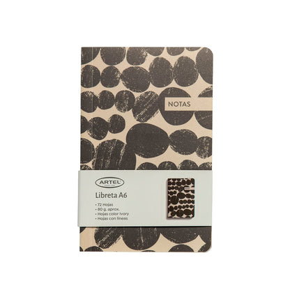 Libreta A6 PP textura gris