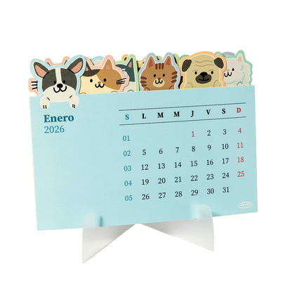 Calendario Escritorio Artel Diseño Tarjetas Pet