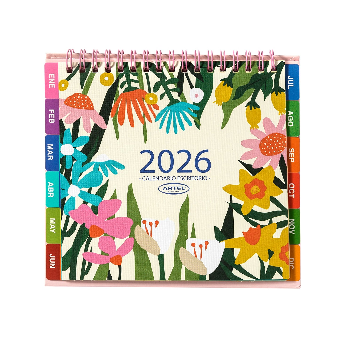 Calendario Escritorio Artel Diseño Flores