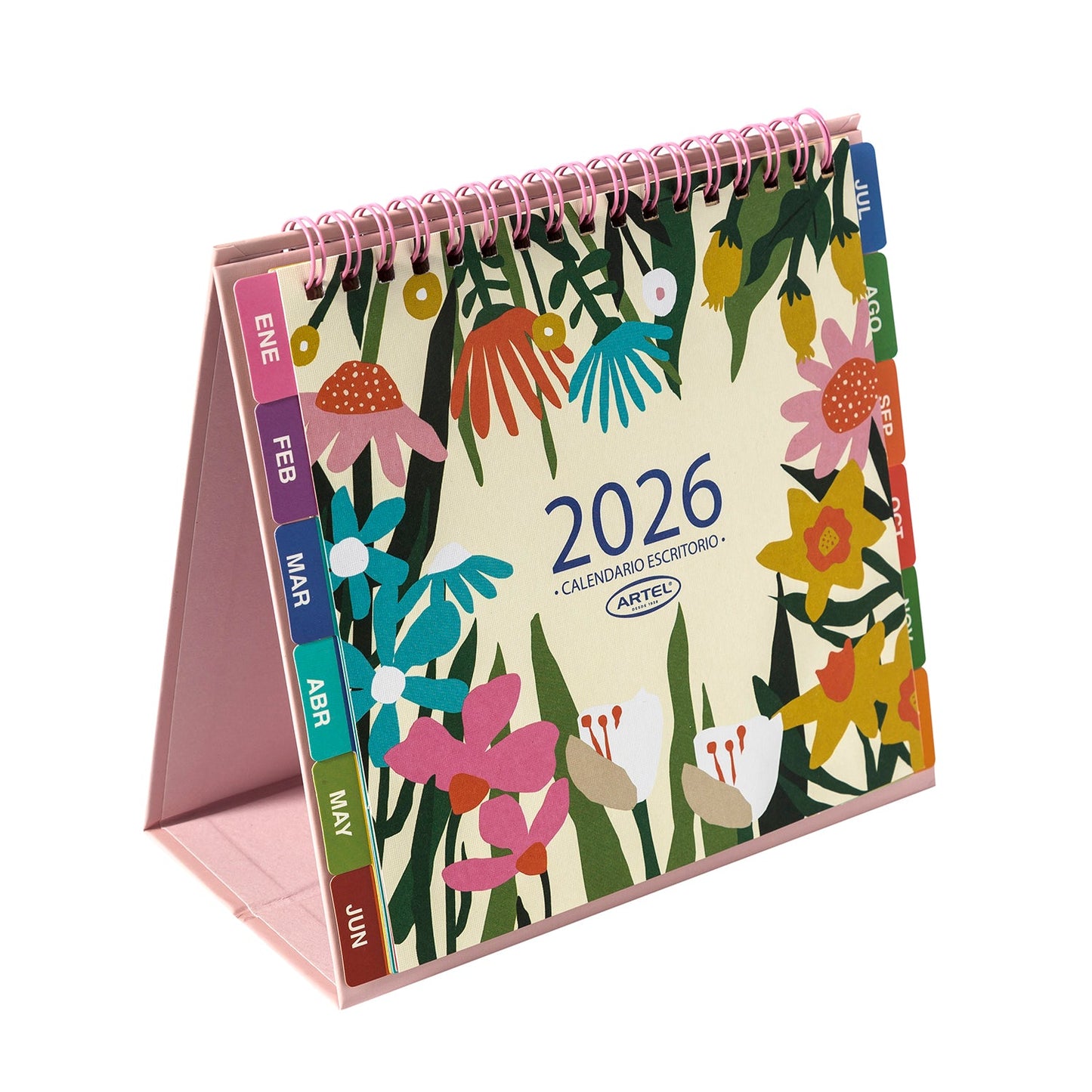 Calendario Escritorio Artel Diseño Flores
