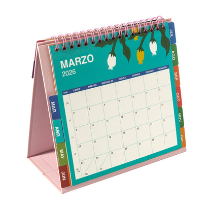Calendario Escritorio Artel Diseño Flores