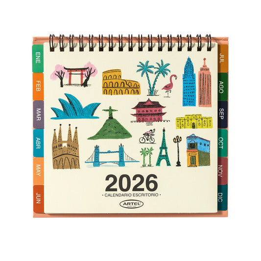 Calendario Escritorio Artel Diseño Ciudades