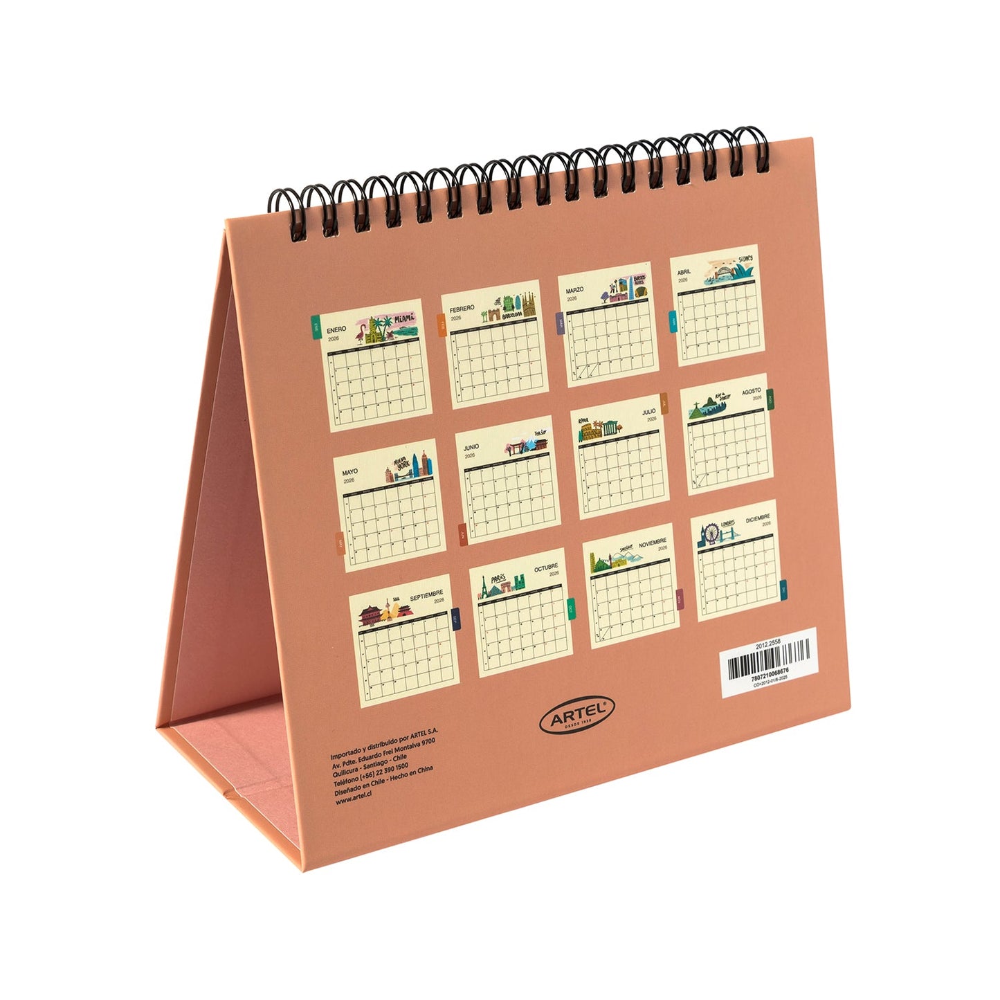 Calendario Escritorio Artel Diseño Ciudades