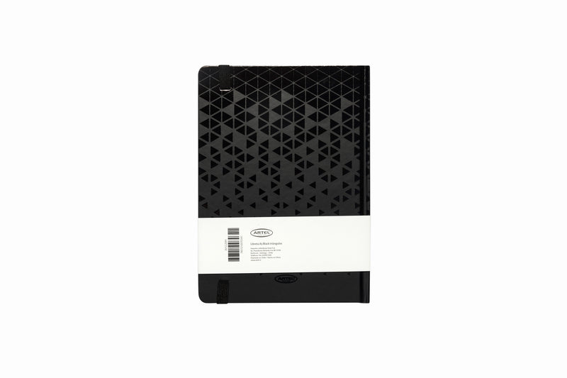 Libreta Artel A5 Black Diseño Triángulos