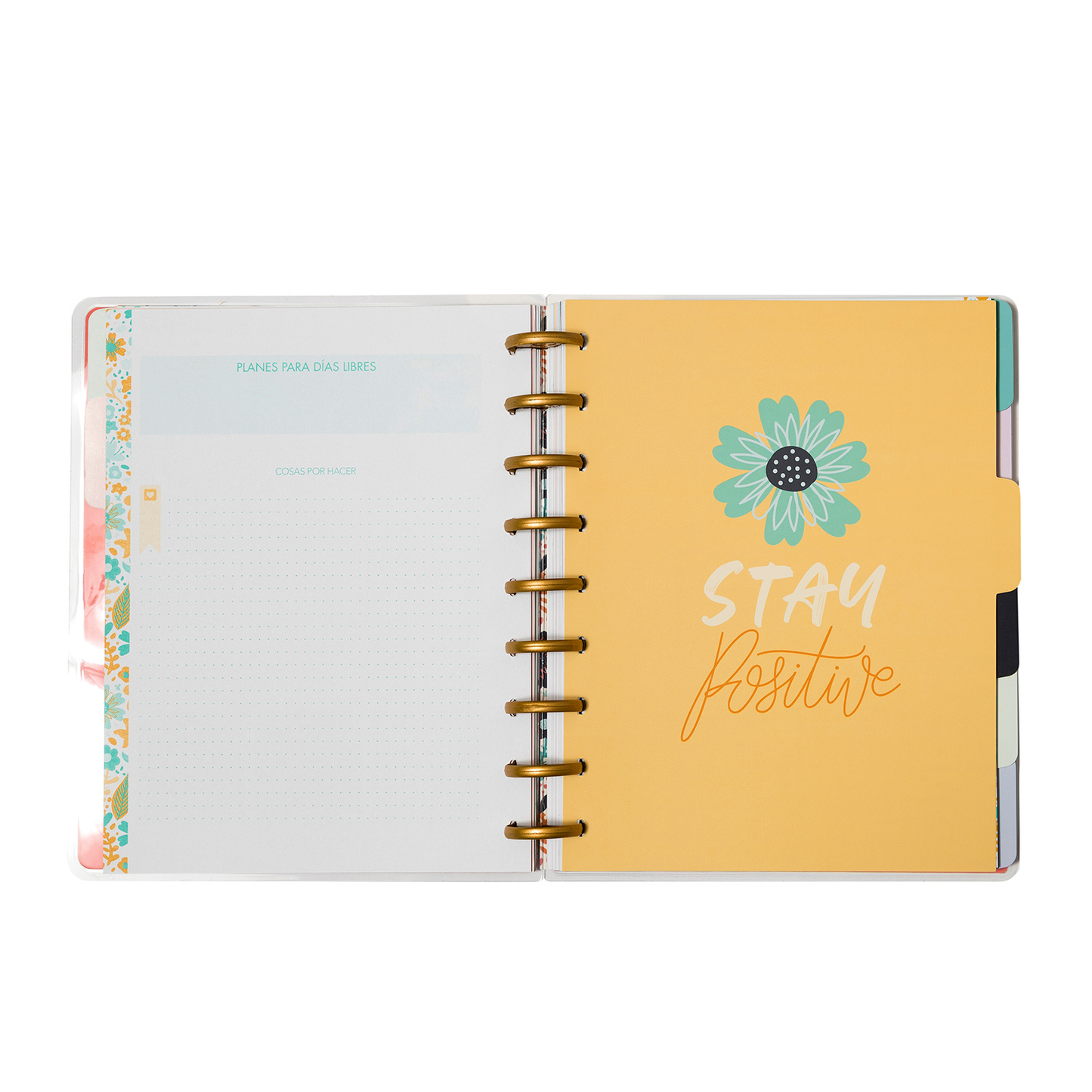 Planner Artel 12 Meses Sin Fecha Diseño Flores