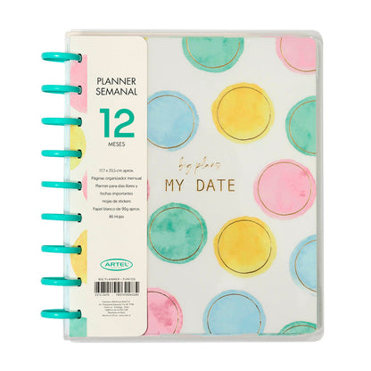Planner 12M sin fecha Puntos Artel