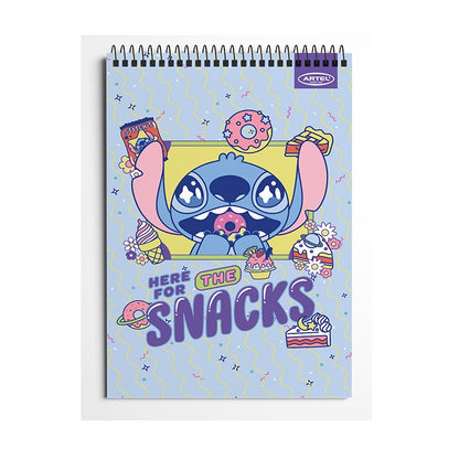 Croquera 21x32 Stitch Foodie 80 Hojas Artel