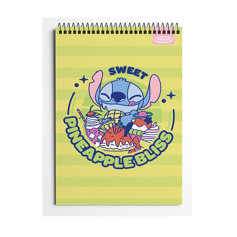 Croquera 21x32 Stitch Foodie 80 Hojas Artel