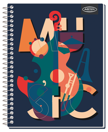 Cuaderno Especial Artel 150 Hojas 7Mm Music