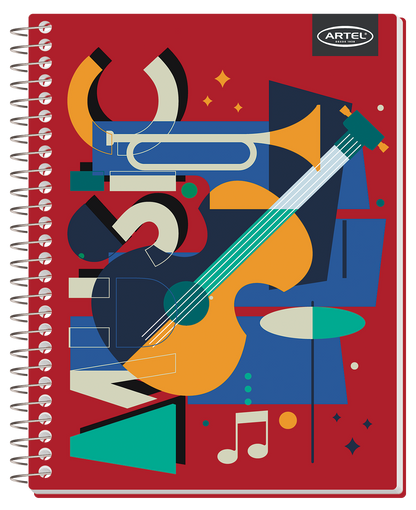 Cuaderno Especial Artel 150 Hojas 7Mm Music