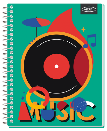 Cuaderno Especial Artel 150 Hojas 7Mm Music