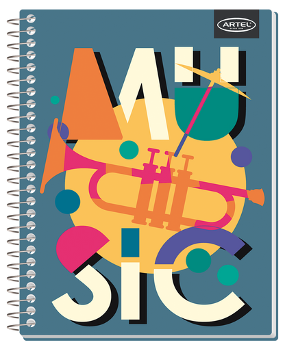 Cuaderno Especial Artel 150 Hojas 7Mm Music