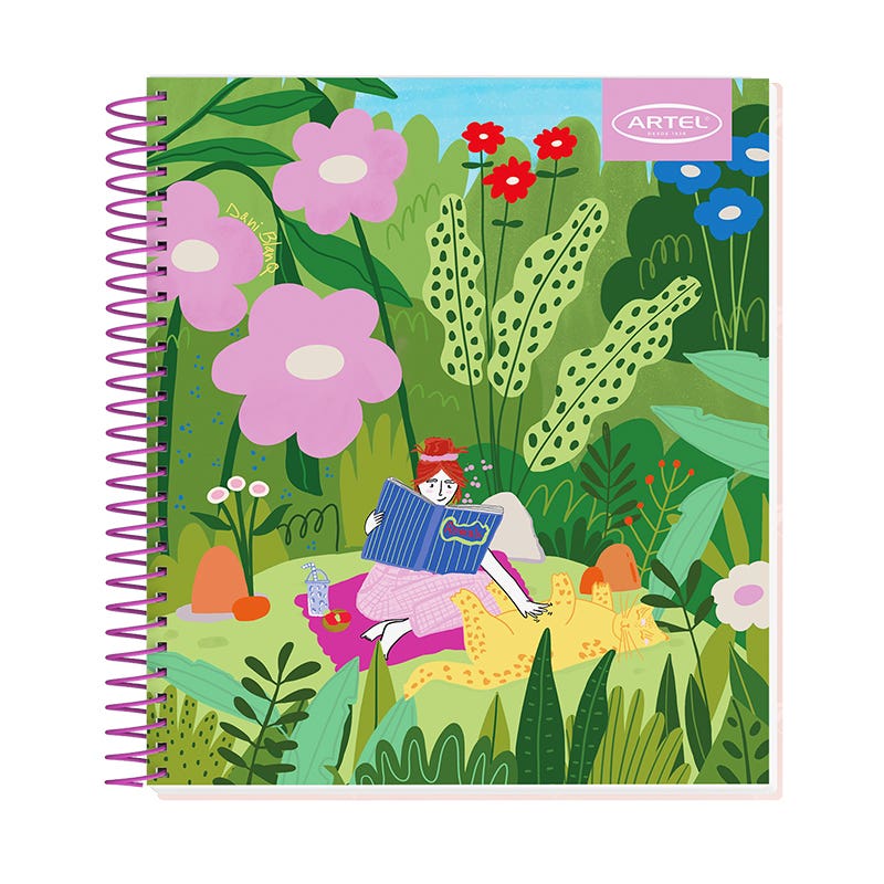 Cuaderno Book 120 Hojas Dani Blanq Artel