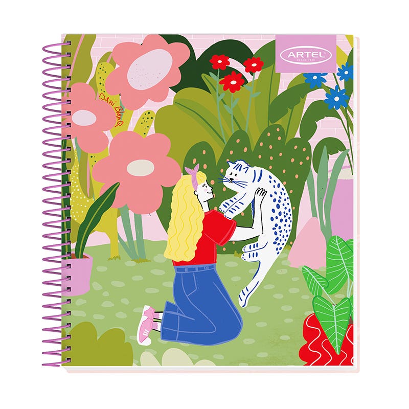 Cuaderno Book 120 Hojas Dani Blanq Artel