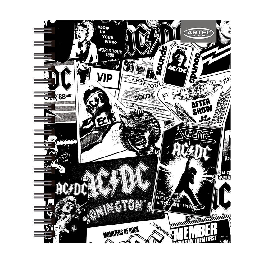 CUADERNO ESPECIAL ARTEL 120 HOJAS ACDC