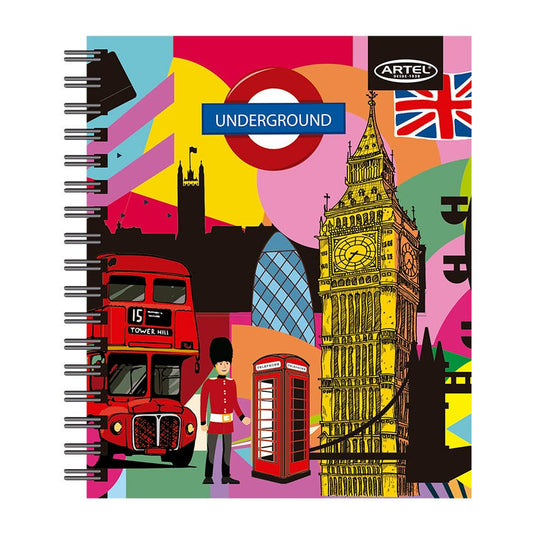 CUADERNO BOOK ARTEL 120 HOJAS DISEÑO URBAN CITY