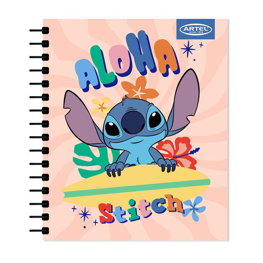 CUADERNO BOOK ARTEL 120 HOJAS  DISEÑO STITCH