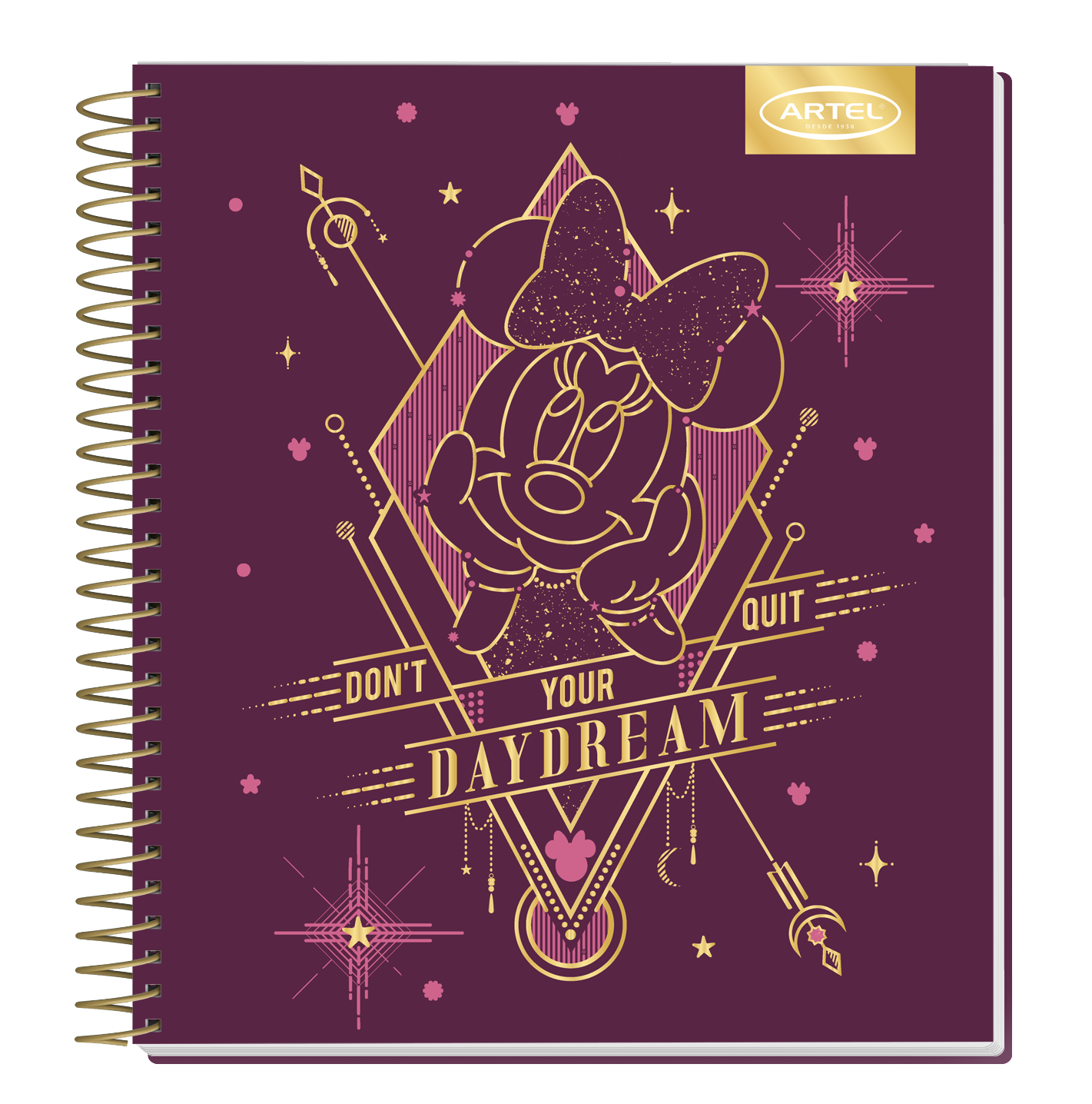 Cuaderno Book Artel 120 Hojas Minnie Astral