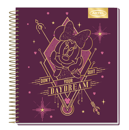 Cuaderno Book Artel 120 Hojas Minnie Astral