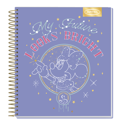 Cuaderno Book Artel 120 Hojas Minnie Astral