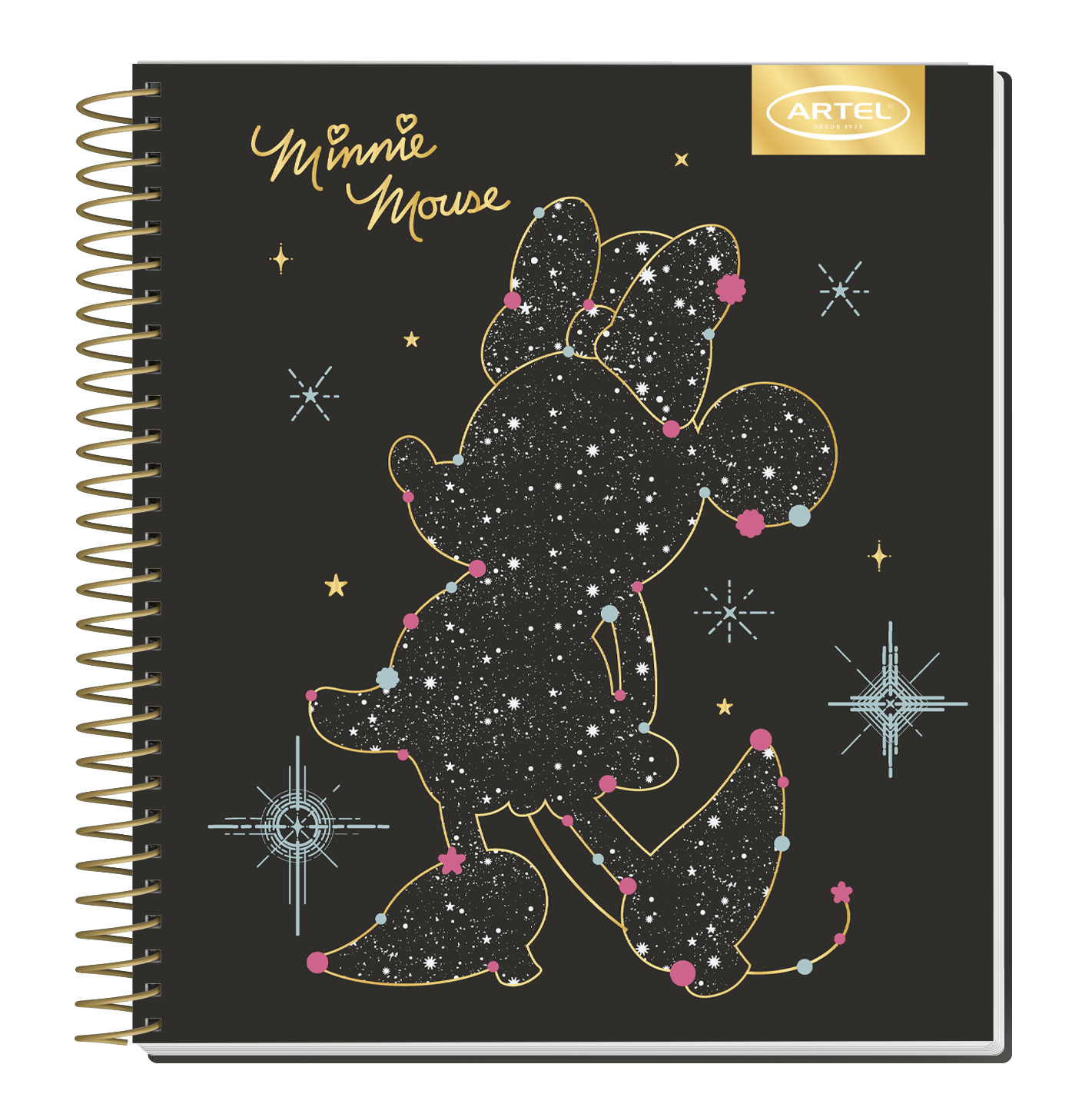 Cuaderno Book Artel 120 Hojas Minnie Astral