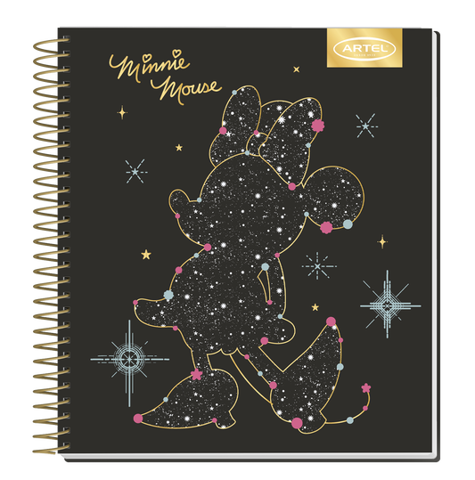 Cuaderno Book Artel 120 Hojas Minnie Astral