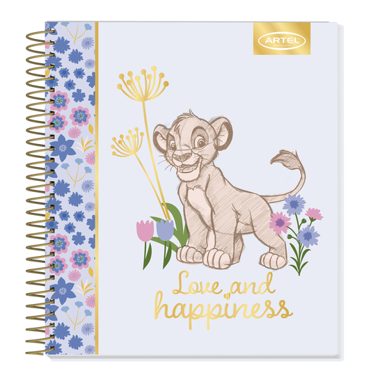 Cuaderno Book Artel 120 Hojas 7Mm Clásicos Disney