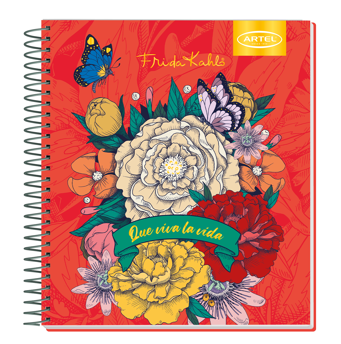Cuaderno Book Artel 120 Hojas Frida Kahlo