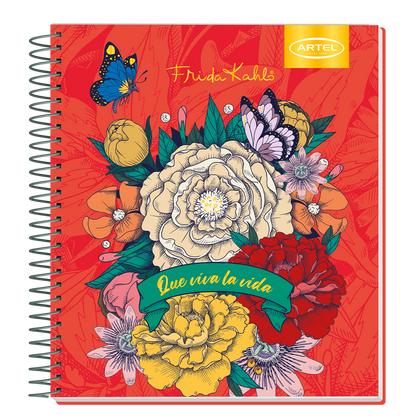 Cuaderno Book Artel 120 Hojas Frida Kahlo