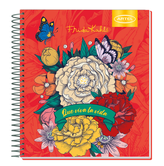 Cuaderno Book Artel 120 Hojas Frida Kahlo