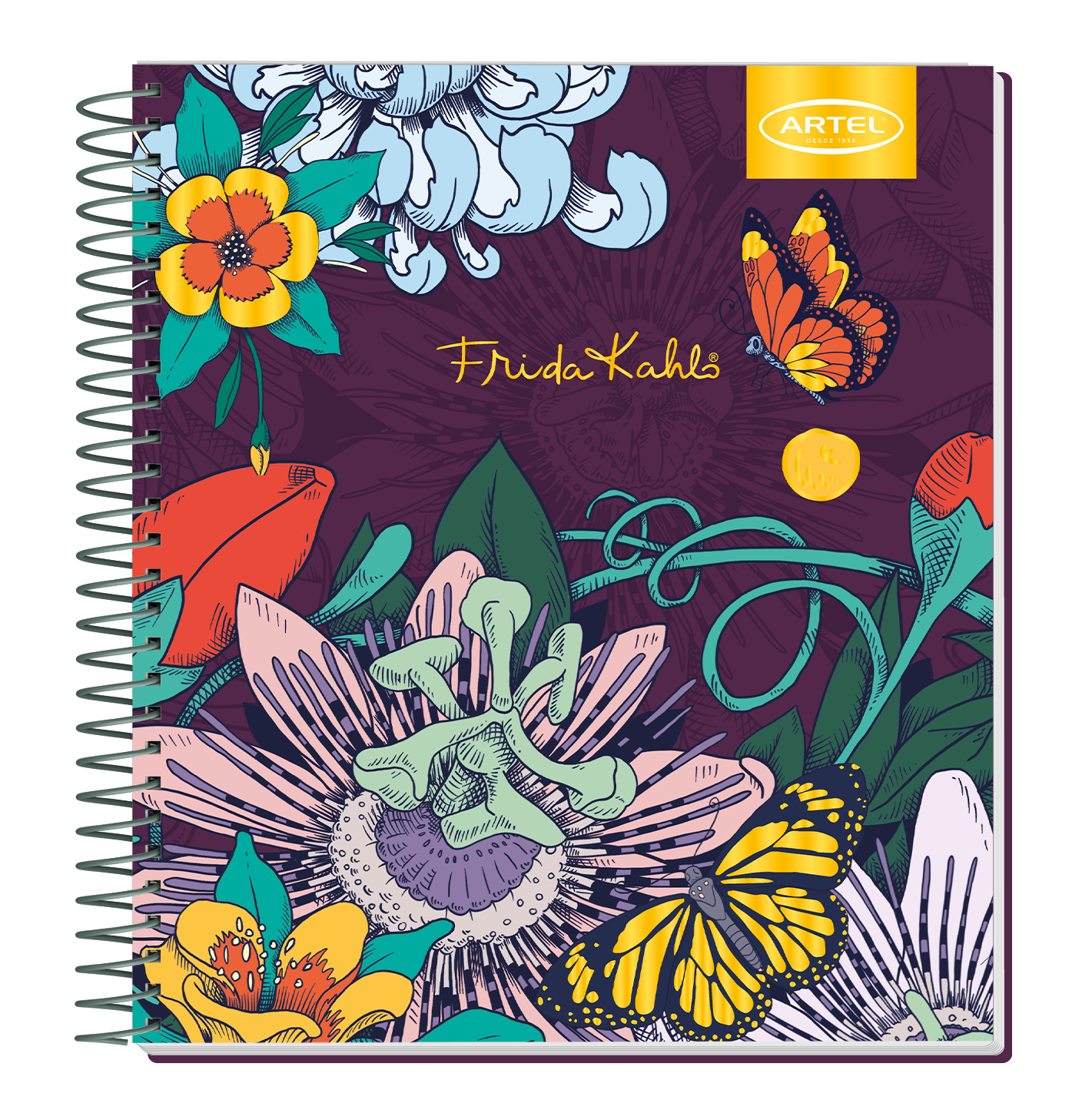 Cuaderno Book Artel 120 Hojas Frida Kahlo