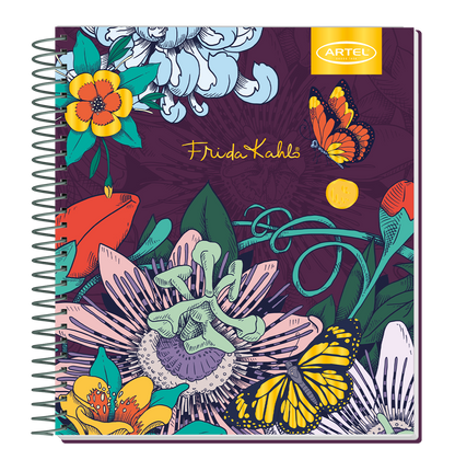 Cuaderno Book Artel 120 Hojas Frida Kahlo