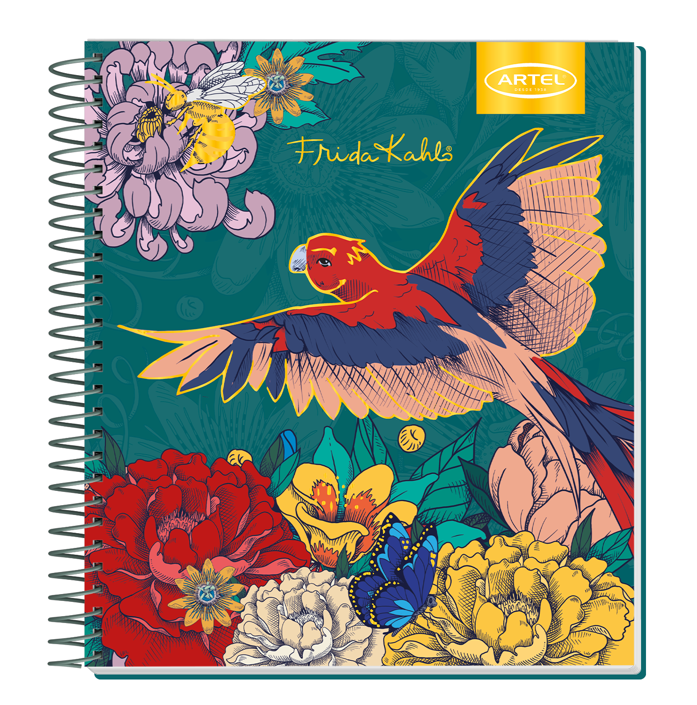 Cuaderno Book Artel 120 Hojas Frida Kahlo