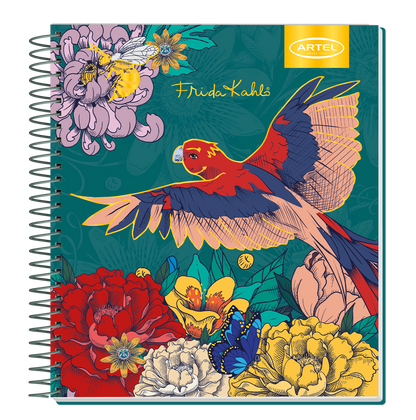 Cuaderno Book Artel 120 Hojas Frida Kahlo