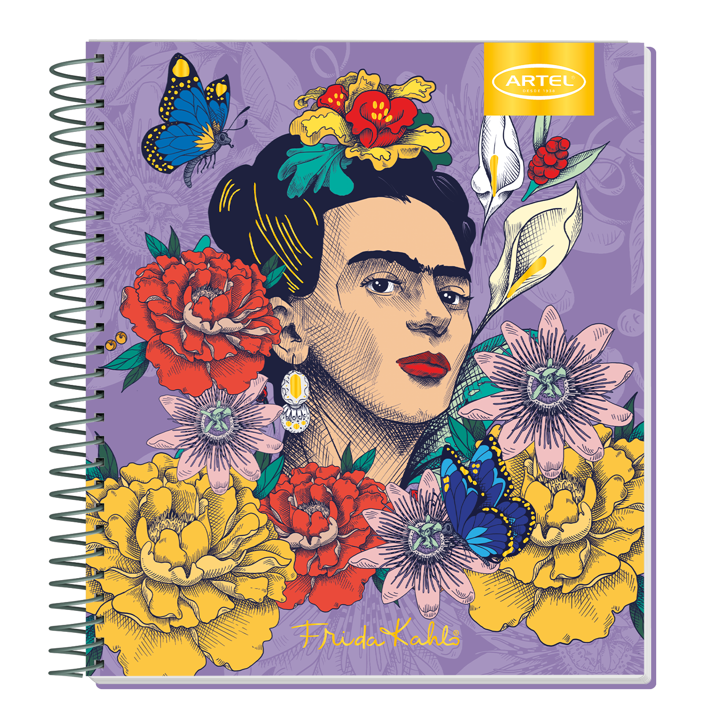 Cuaderno Book Artel 120 Hojas Frida Kahlo