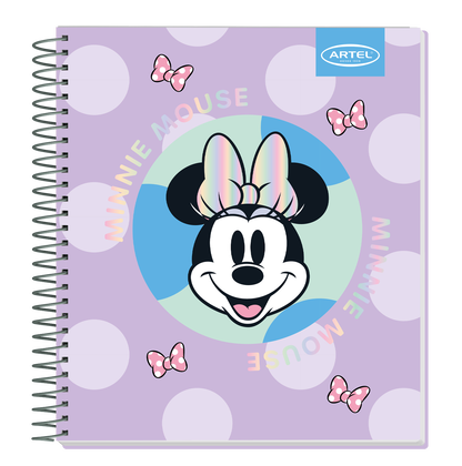 Cuaderno Book Artel 120 Hojas Minnie Lunares