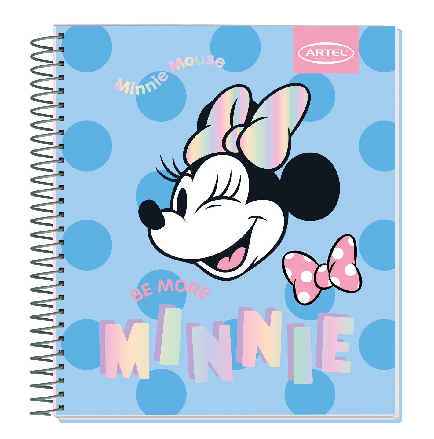 Cuaderno Book Artel 120 Hojas Minnie Lunares